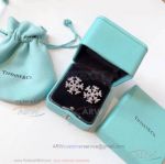 AAA Fake Tiffany Diamond Snowflake Earrings Price - 925 Silver
